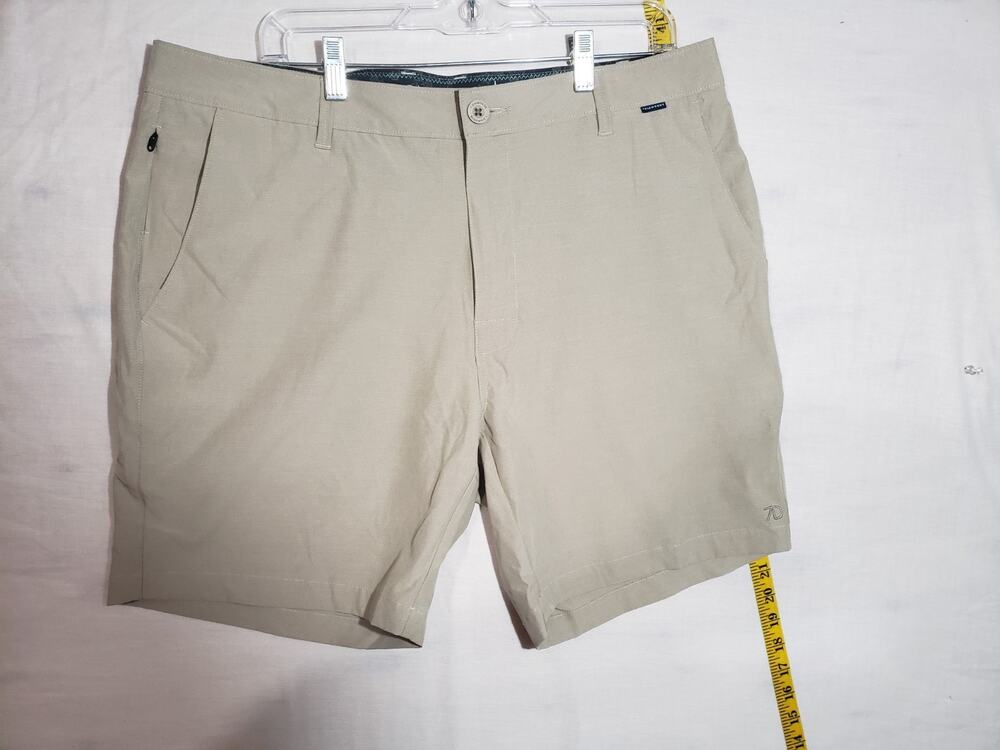 7 Diamonds Shorts Mens 36 Tan Lightweight Momentum Hybrid Stretch Chino R139